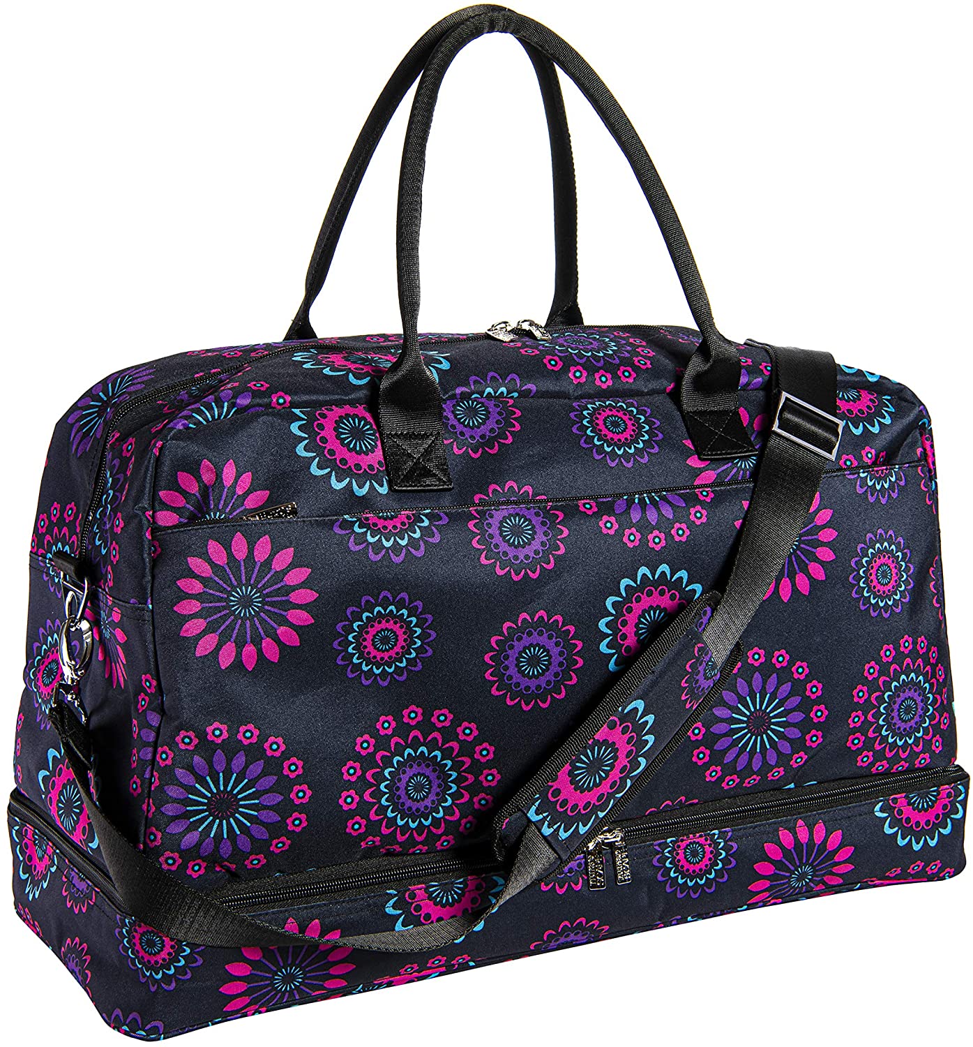 Price:$59.97 Hospital Bag for Labor and Delivery for New Moms (Purple Circle_A4042)  Handbags   