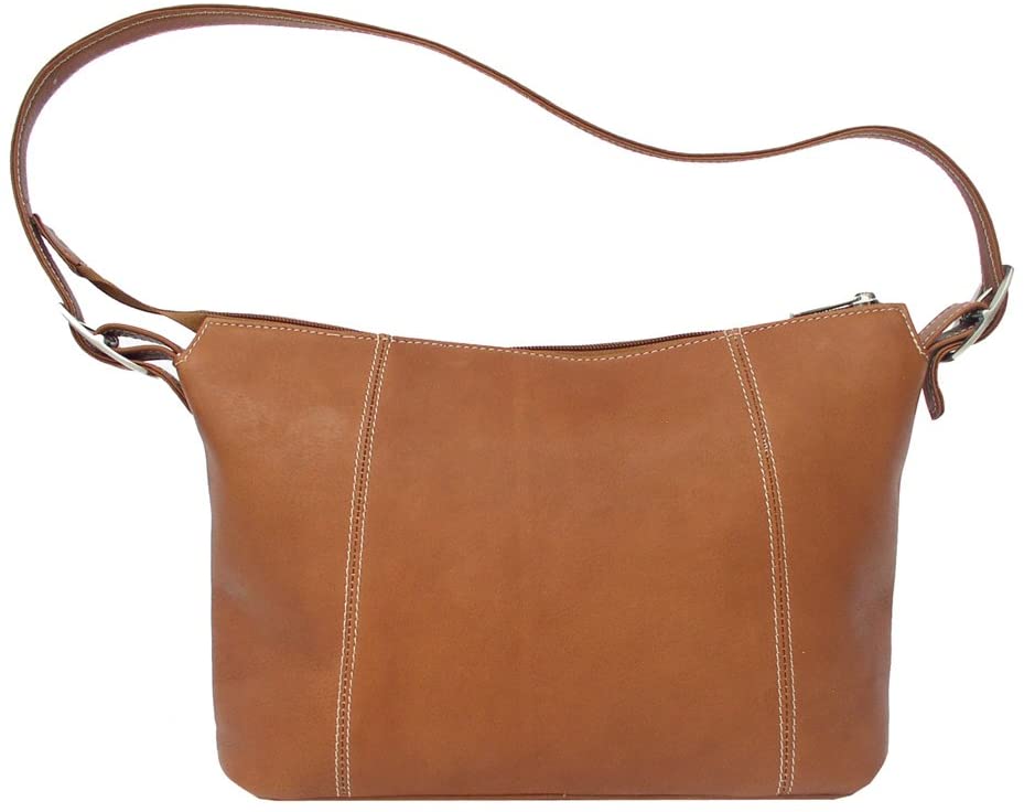 Price:$70.16    Piel Leather Medium Shoulder Bag, Saddle, One Size  Piel Leather  Clothing