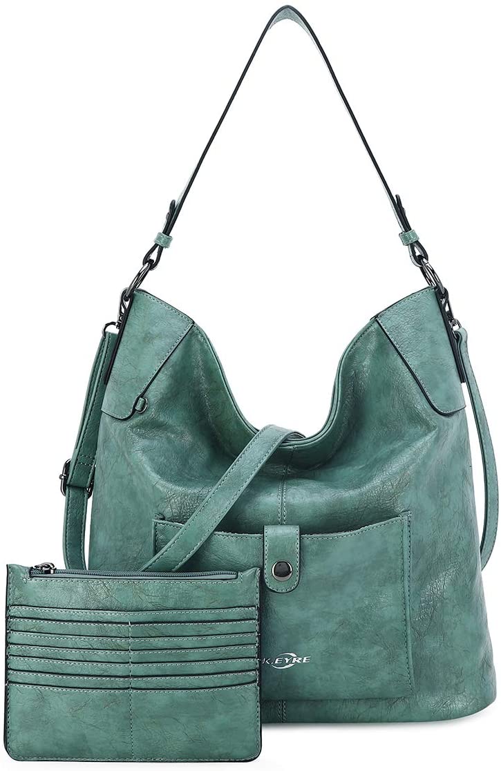 Price:$35.99    Women Shoulder Handbag Purse Top-Handle Hobo Roomy Casua Ladies' Shoulder Bag Fashion PU Tote Satchel Bag for Women (A-KL5208#687#22QUEEN GREEN)  Clothing