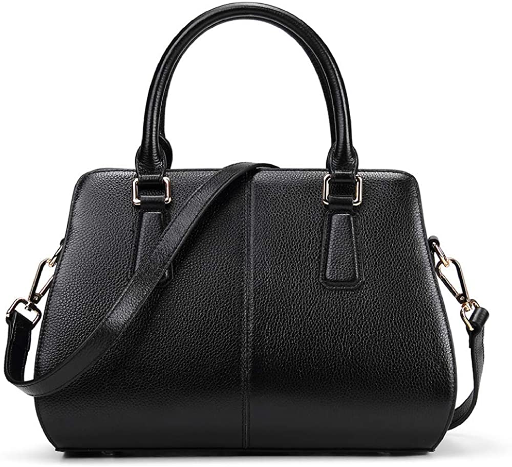 Price:$89.99    Handbags for Women, DAIZU Genuine Leather Tote Shoulder Bag Crossbody Satchel, Black, One Size  Clothing