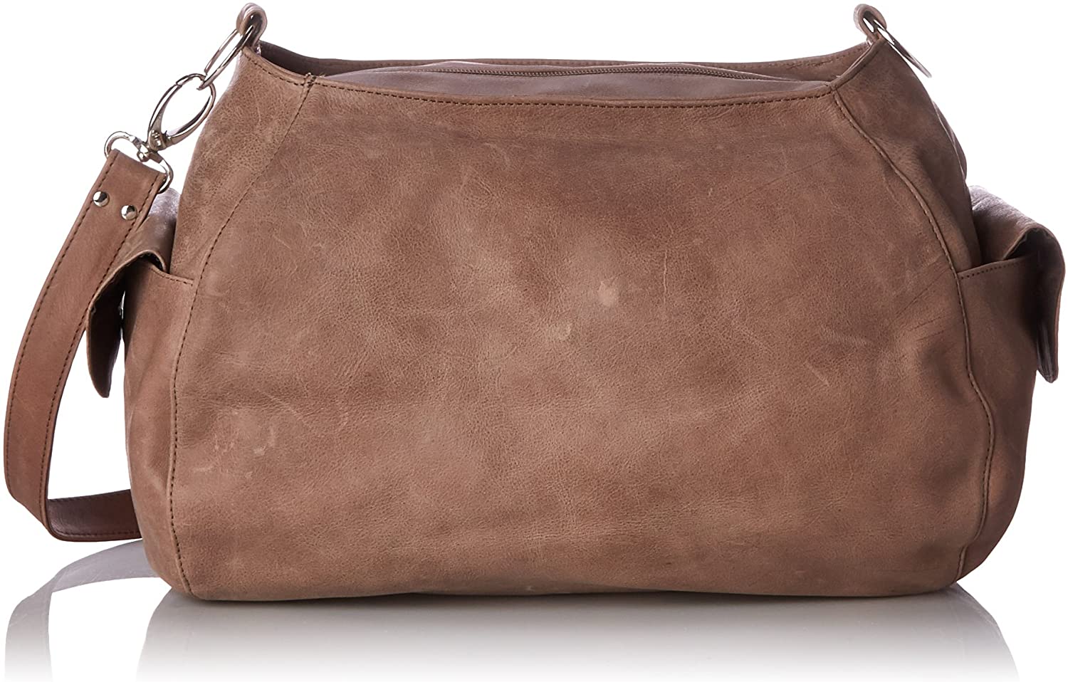 Price:$143.99    Piel Leather Top-Zip Shoulder Bag Cross Body Hobo, Toffee, One Size  Piel Leather  Clothing