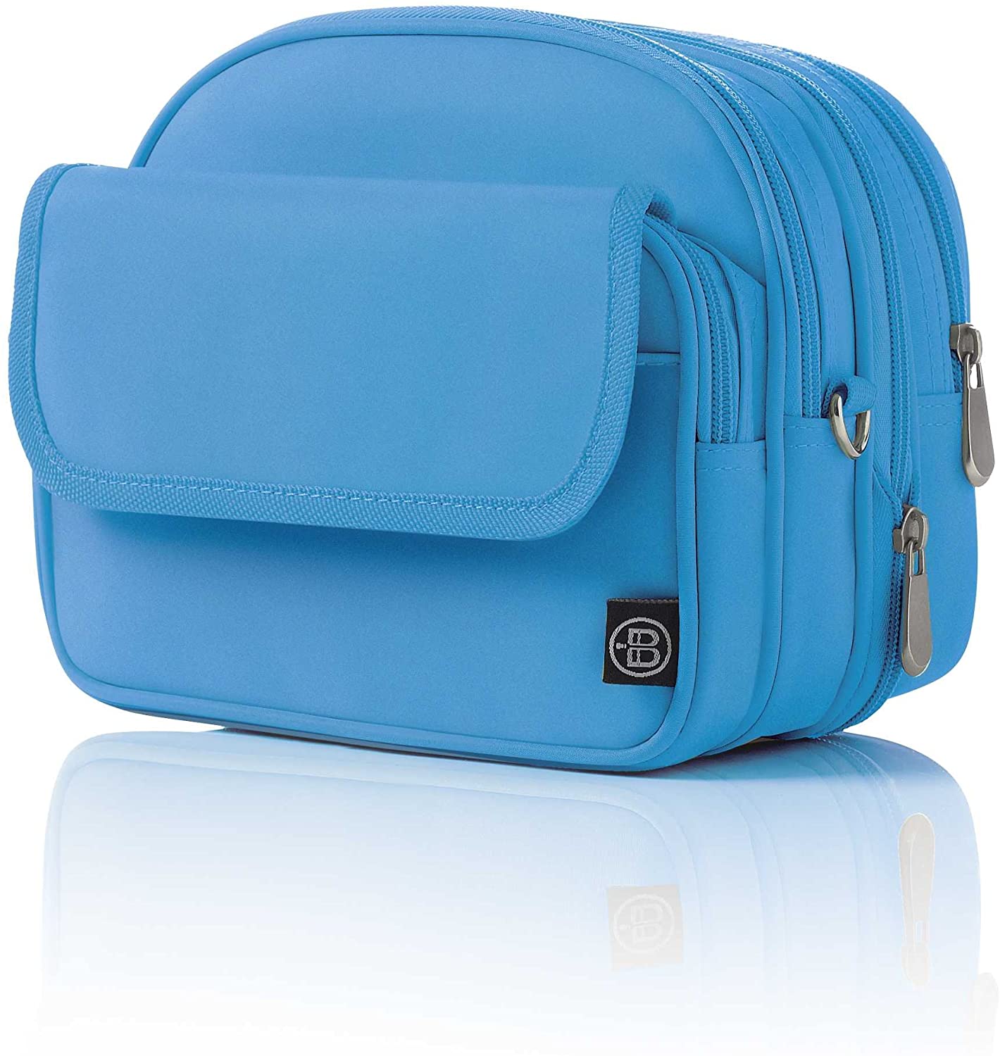 Price:$10.95 Beyond A Bag 7.5" Expand A Pack - Pagoda Blue Functional Multi-Use Travel  Handbags   