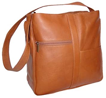 Price:$55.99   | David King & Co. Double Top Zip Shoulder Bag  820, Tan, One Size | Messenger Bags