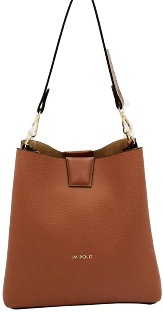 Price:$49.95 Pedellino Women's Fashion Faux Leather Shoulder Bag (Brown)  Handbags   