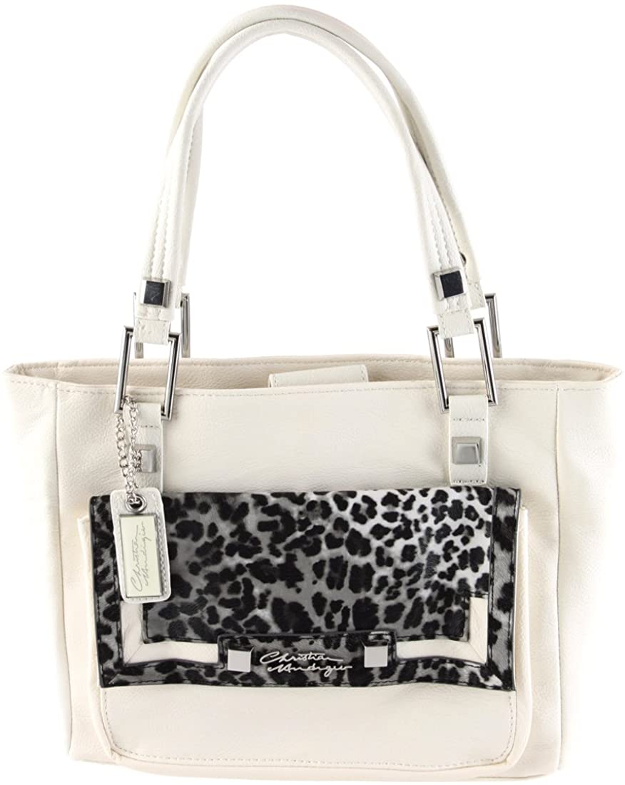 Price:$31.20    Christian Audigier Magda Tote- White  Clothing