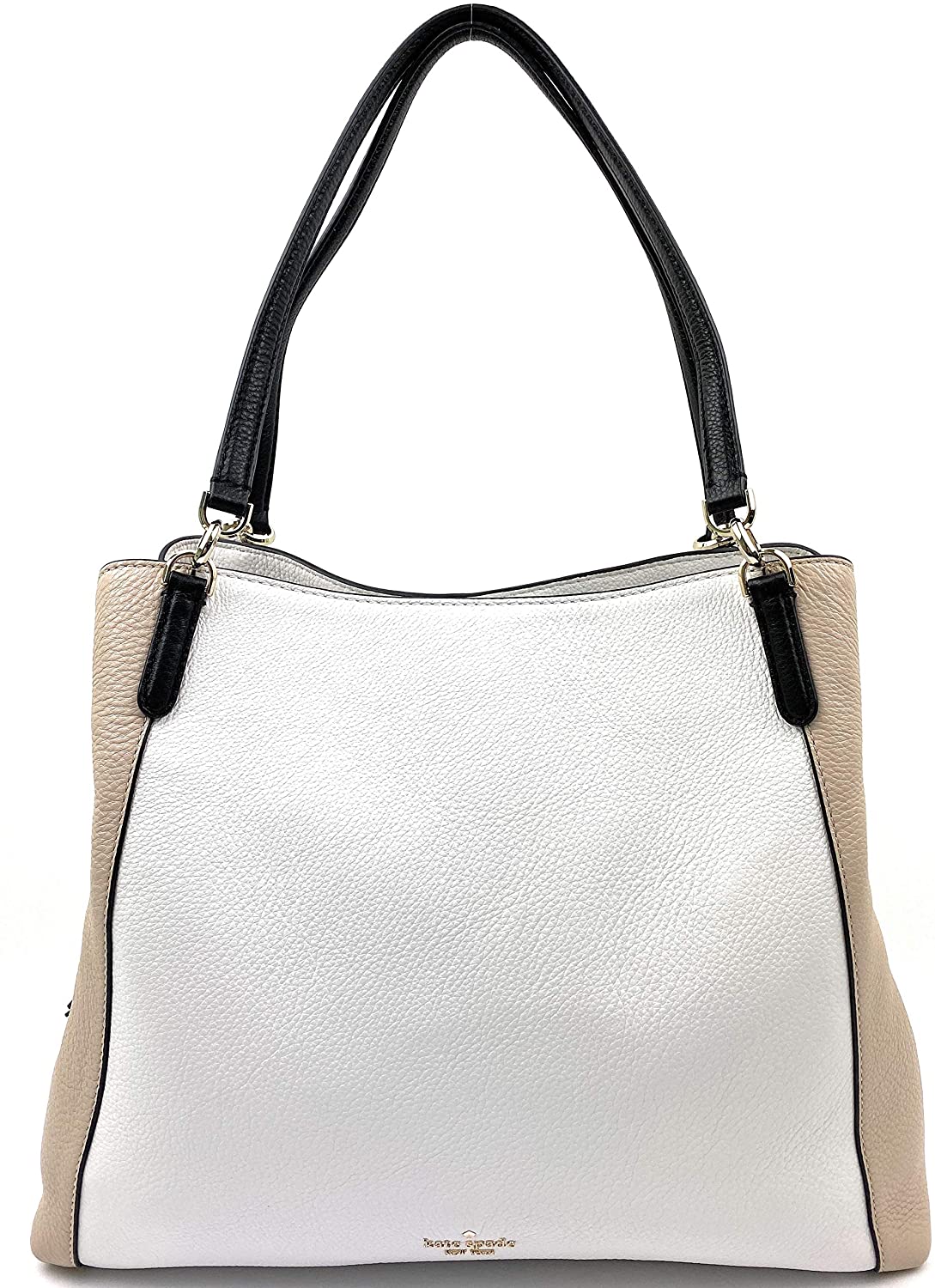 Price:$279.99    Kate Spade Purse Jackson Large Triple Compartment Shoulder Bag (Optic White Multi)  Clothing