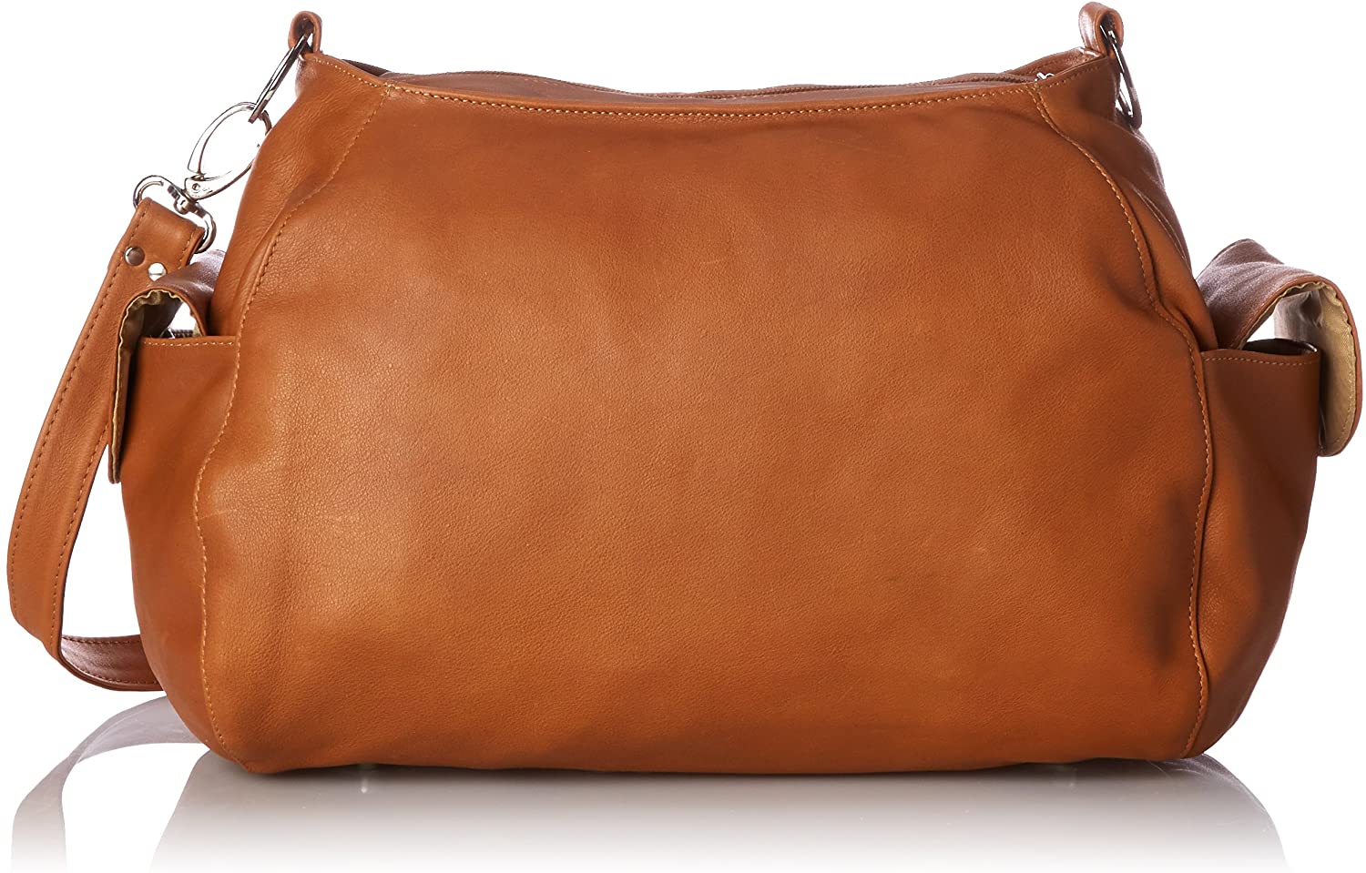 Price:$135.16    Piel Leather Top-Zip Shoulder Bag Cross Body Hobo, Honey, One Size  Piel Leather  Clothing