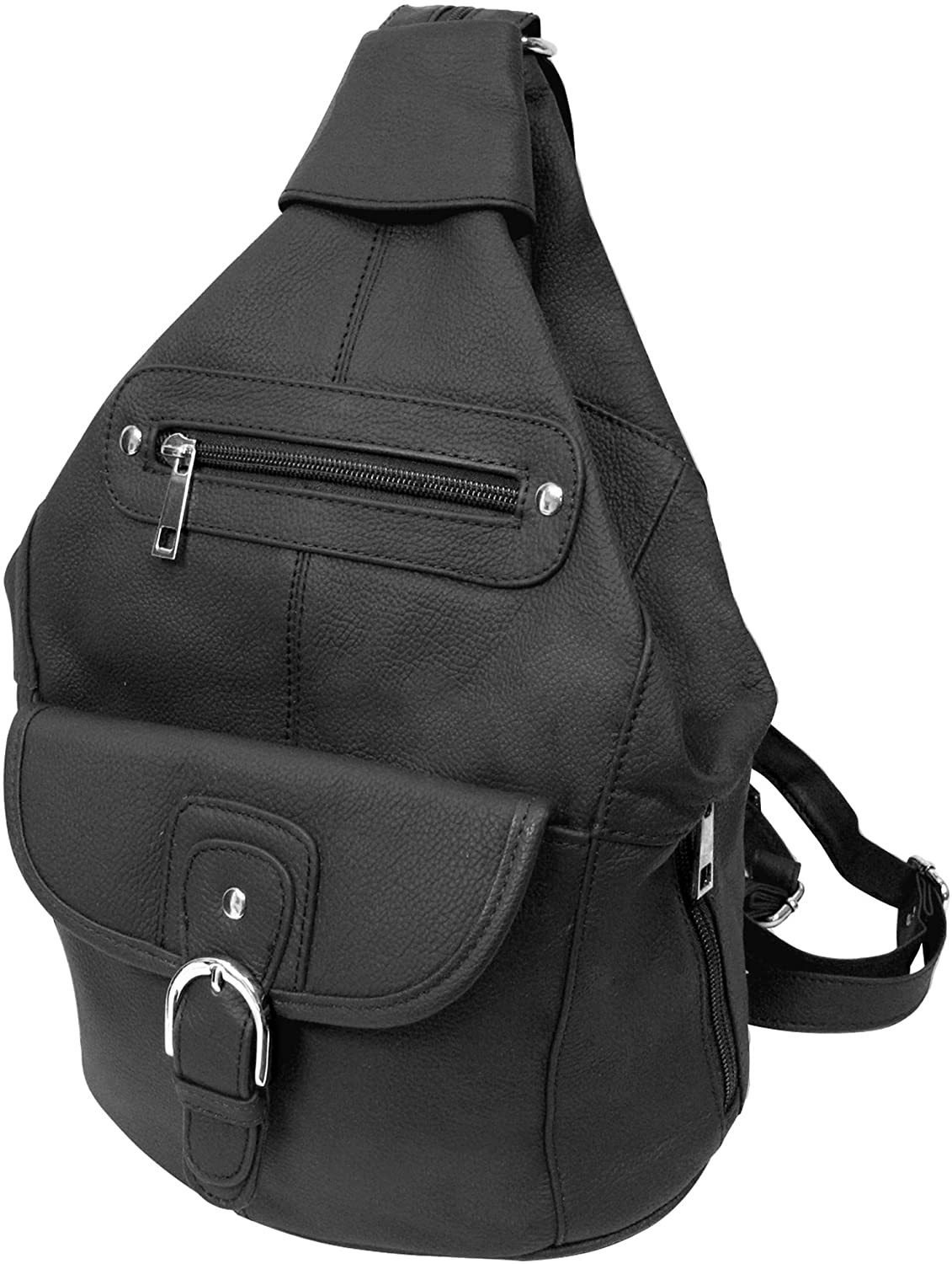 Price:$35.00    Leather and Non-Leather Trim Shoulder Bag Black  Clothing
