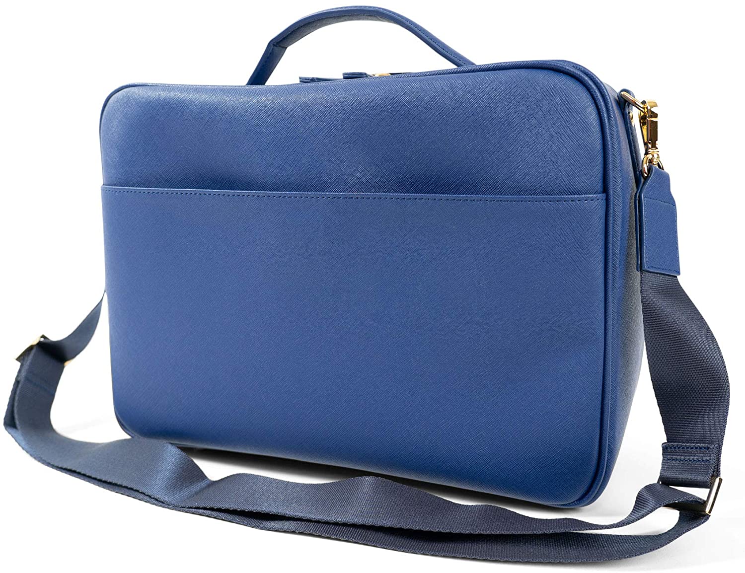 Price:$140.00 USEWA CARRY BAG - Women's Saffiano PU Leather Shoulder Bag to keep warm/cold (Navy)  Handbags   