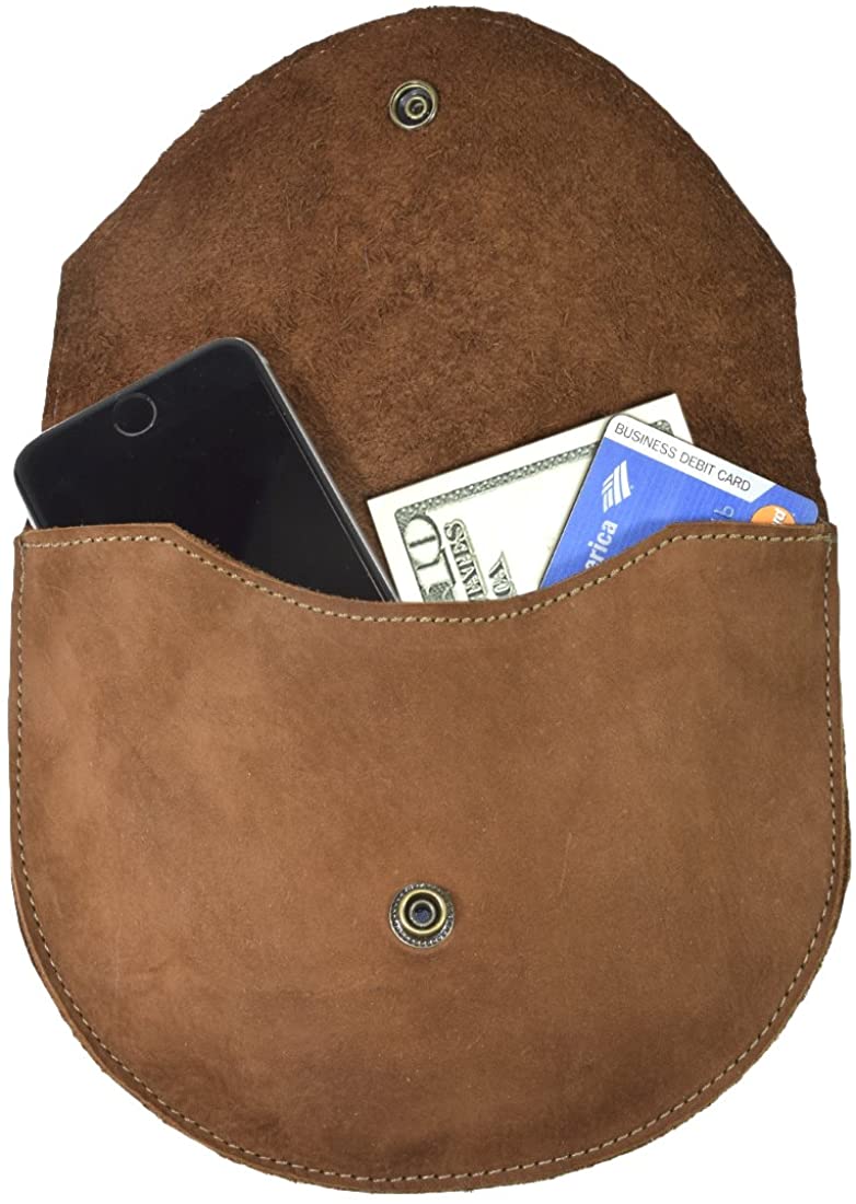 Price:$27.12 Hide & Drink Durable Leather Two in One Hip and Shoulder Bag Handmade Swayze Suede Brown  Handbags   