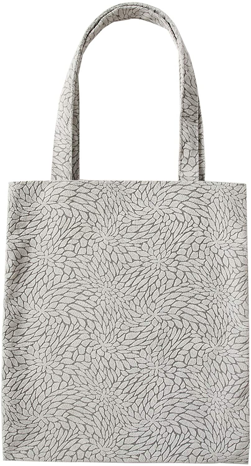 Price:$12.99    Flocking fabric tote bag, women's one - shoulder tote bag with large capacity（Grey Fragmented pattern ）  Clothing