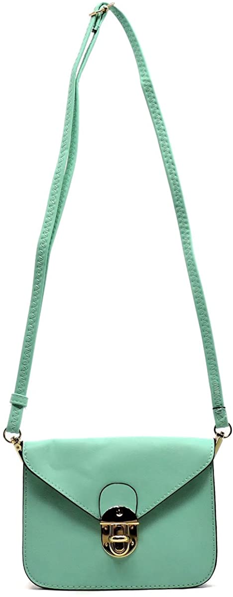 Price:$14.95 EGFAS Mini Crossbody Cell Phone Pouch Purse Shoulder Bag (Lighr Green)  Handbags   