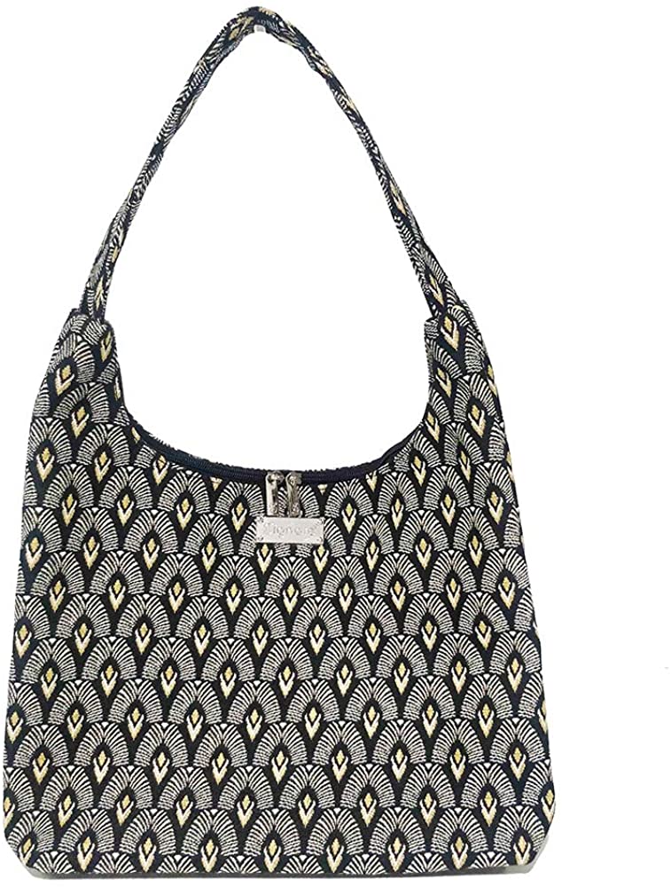 Price:$39.99    Signare Tapestry Hobo Shoulder bag slough purse for Women with Luxor Art Deco Style  Clothing