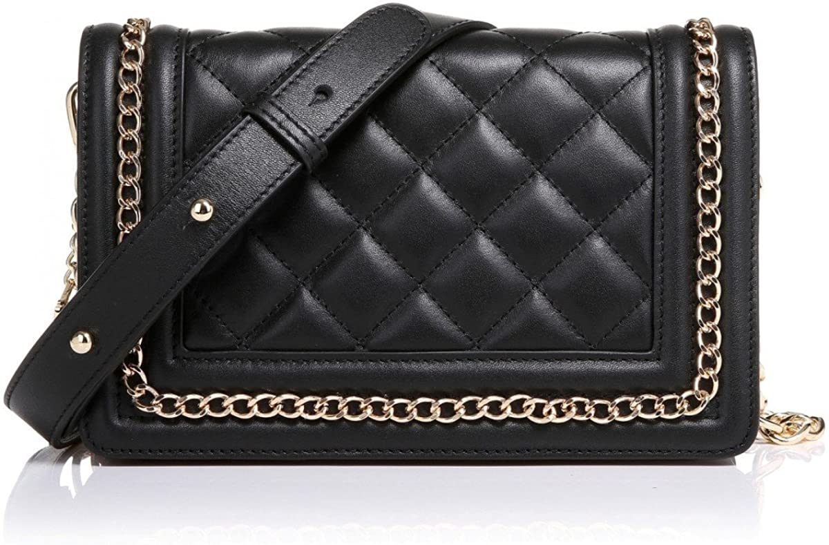 Price:$69.90 The Tanya Nappa Leather Bag Shoulder Handbag by Greg Michaels - Royal Blue/Black/Hot Pink/White (Black)  Handbags   