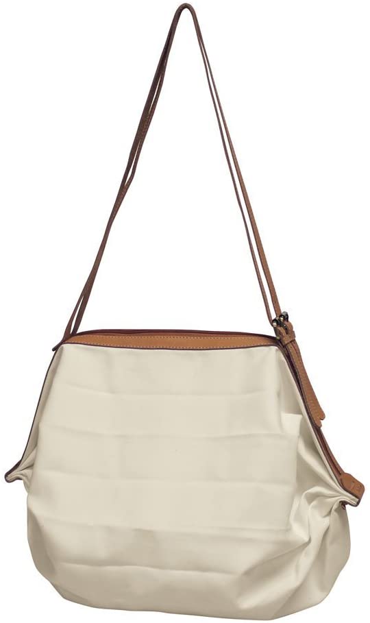 Price:$14.32    Bellino Accordion Hobo Tote, Natural, White  Clothing