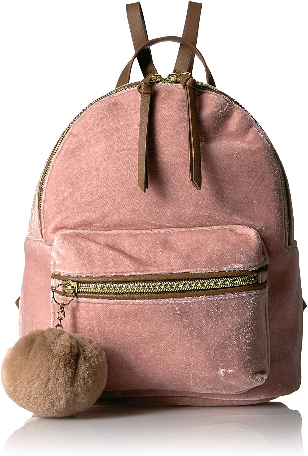 Price:$25.36    T-Shirt & Jeans Velvet Back Pack with Pom, Bush  Clothing