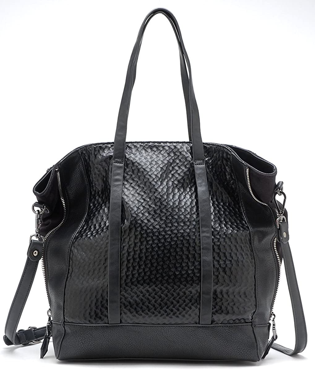 Price:$59.00 Valyne Large Classic Shoulder Handbag (Black)  Handbags   