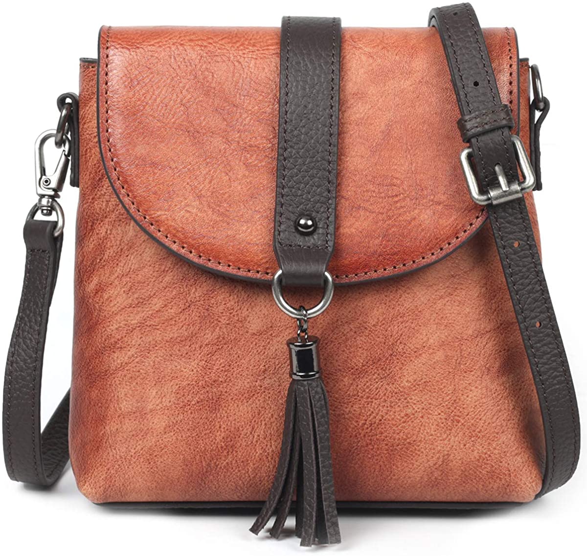 Price:$34.99 shoulder bag Crossbody Bag for Women's with Adjusting the shoulder strap (Brown)  Handbags   