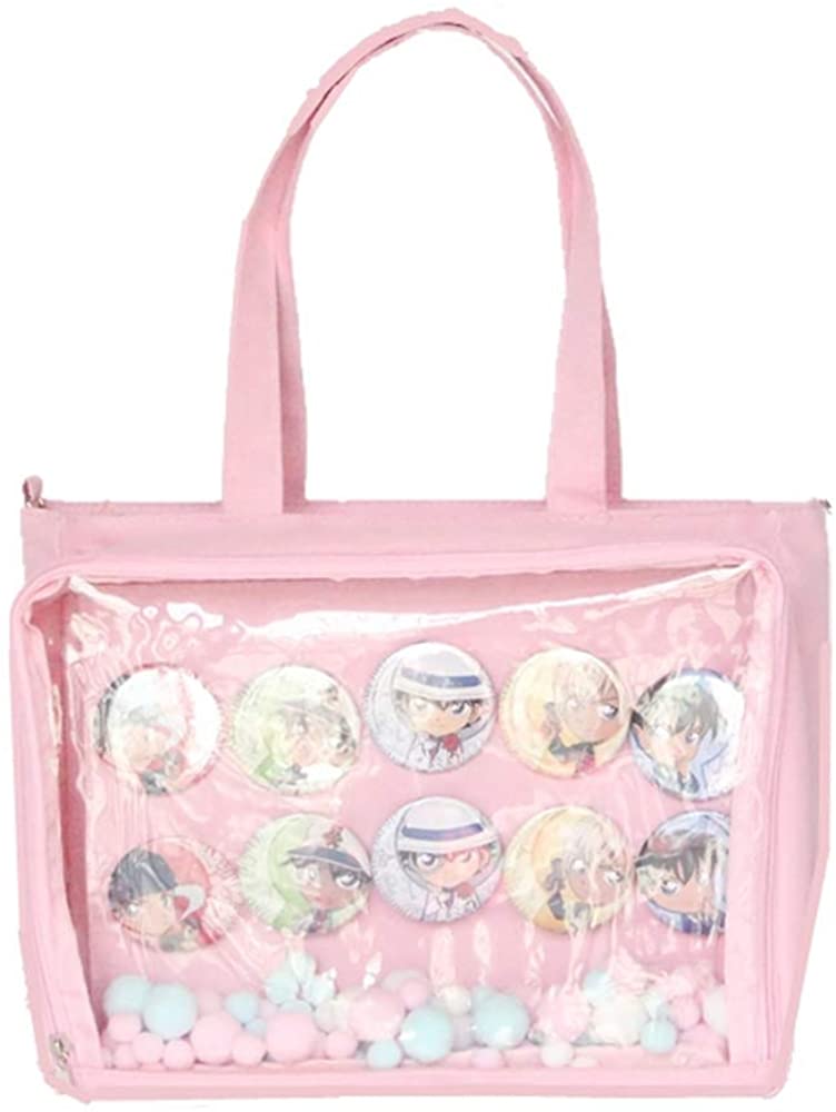 Price:$23.99    Ita Bag Tote Bag Itabags Transparent Shoulder Bag Anime Bag Decorable Clear Bag (Pink)  Clothing