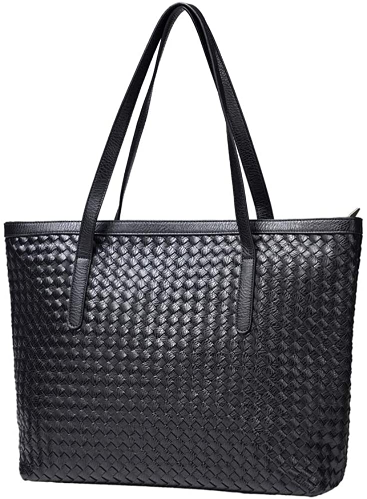 Price:$59.99    BINUSI Tote Handbags for Women with Zipper Leather Fashion Purses Shoulder Casual Crossbody Designer Hobo Latop Bag  Clothing