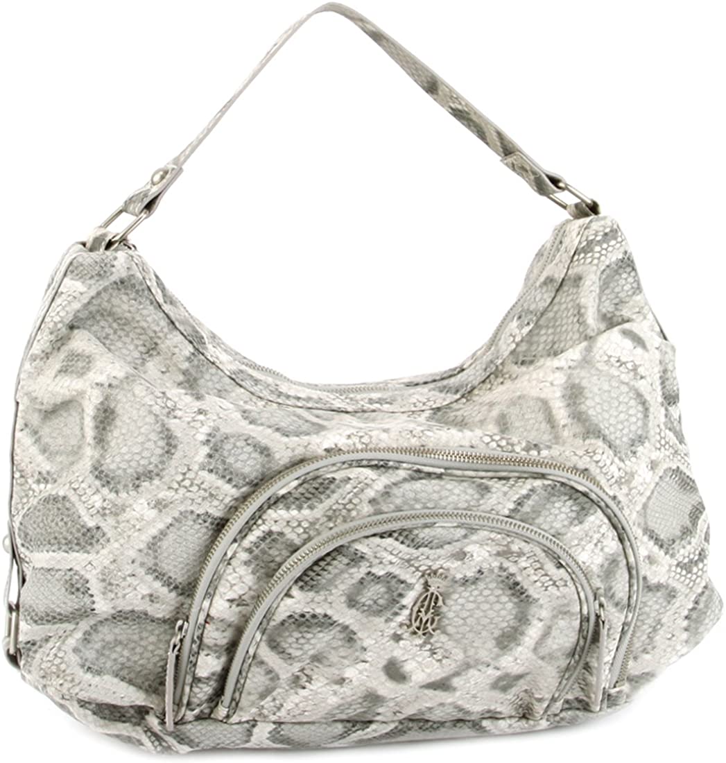 Price:$19.99    Christian Audigier Holly Snake Hobo Bag - Grey  Clothing