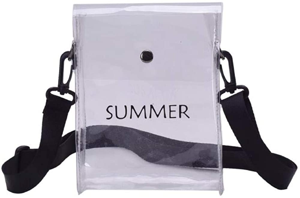 Price:$5.99 Patty Both Clear Tote Bag for NFL & PGA Stadium Approved Cross Body Messenger Shoulder Bag with Adjustable Strap (Clear)  Handbags   