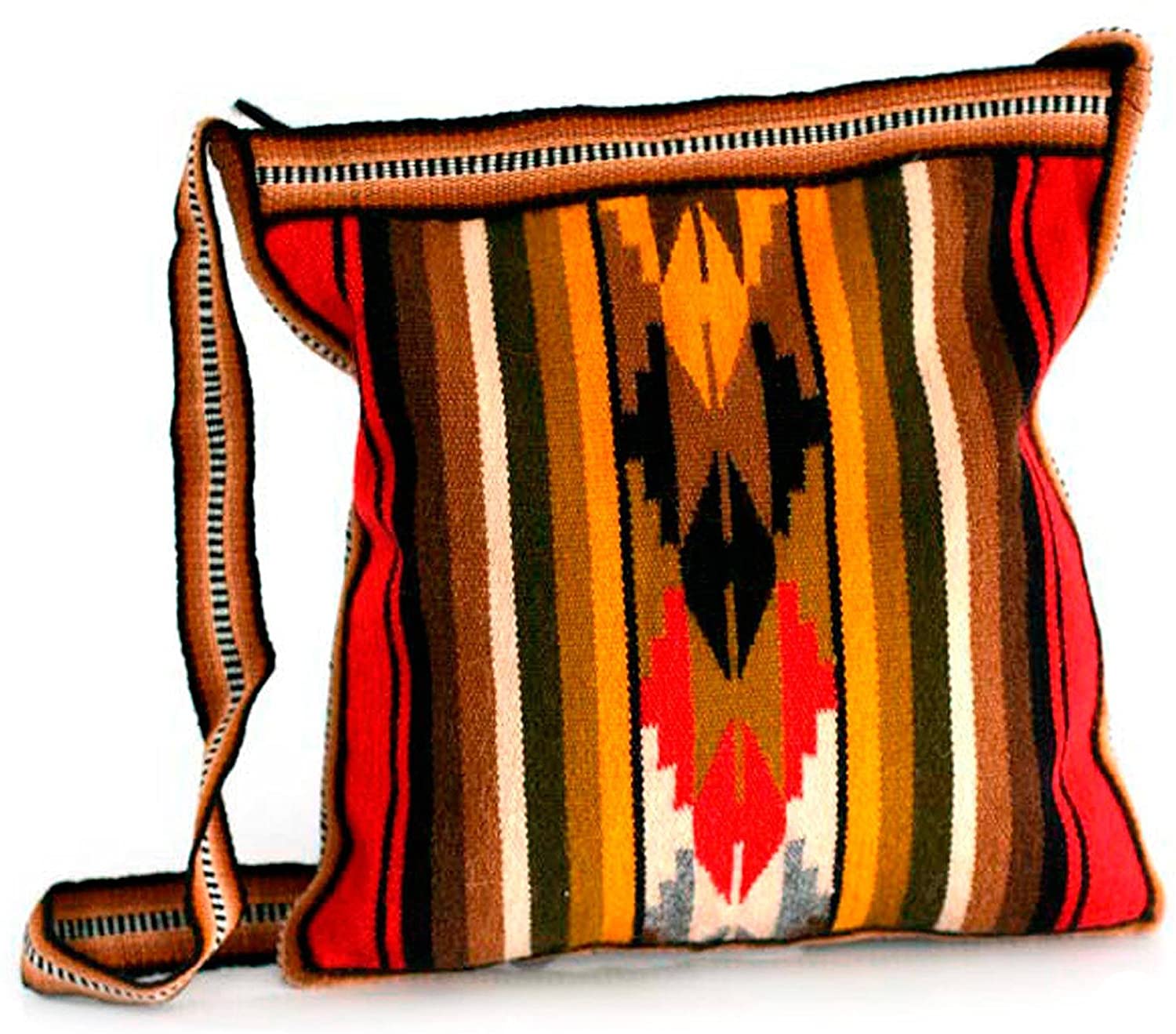 Price:$57.99 NOVICA Multicolored Alpaca Shoulder Bag, Andean Warmth'  Handbags   