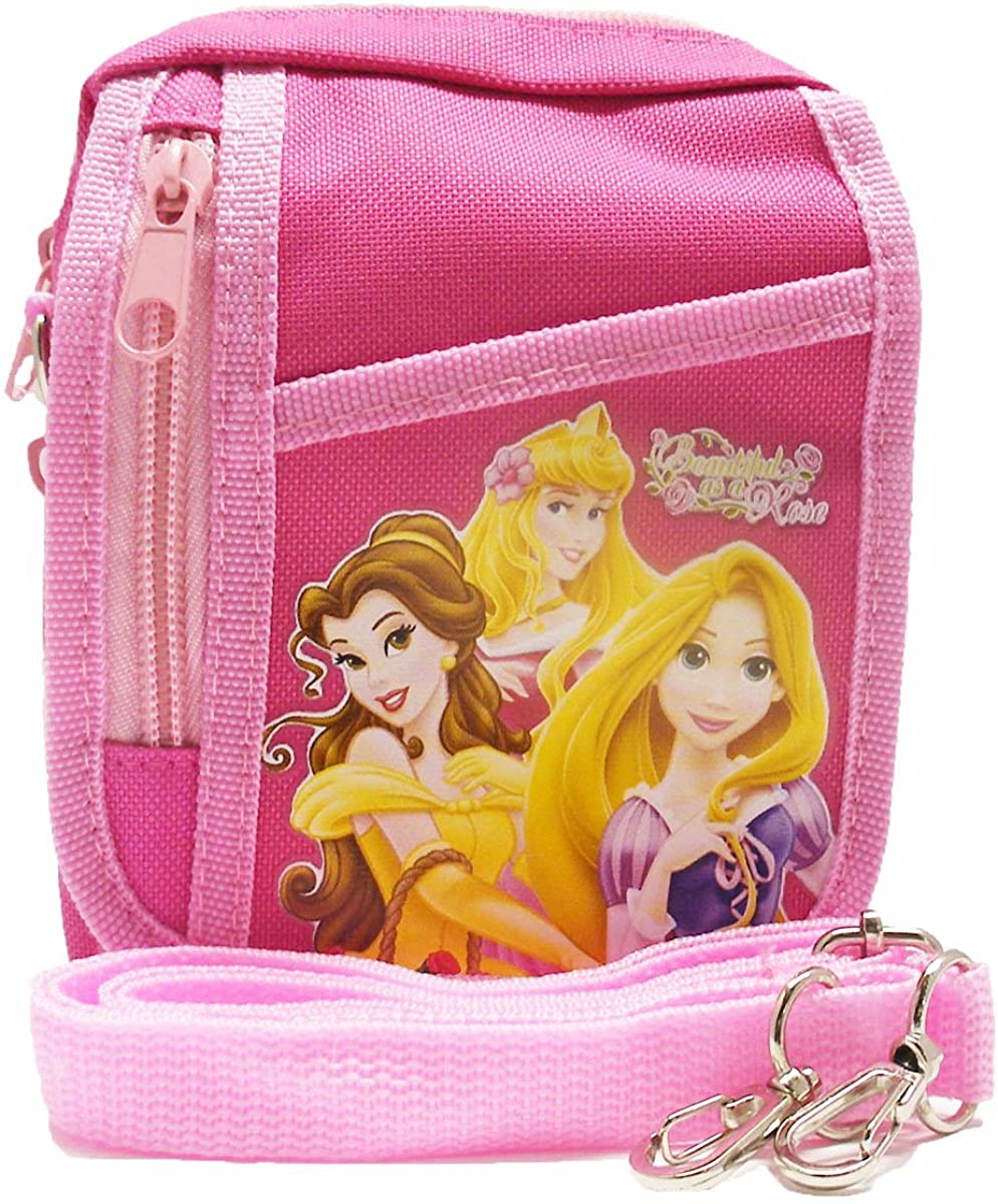 Price:$9.90 Disney Princess Mini Shoulder Bag " Beauty as A Rose " Hot Pink  Handbags   