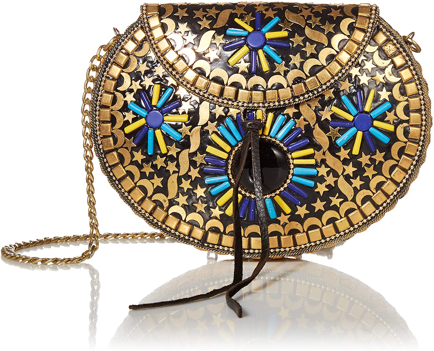 Price:$38.20 LuLu Shoulder, Blue/Yellow  Handbags   