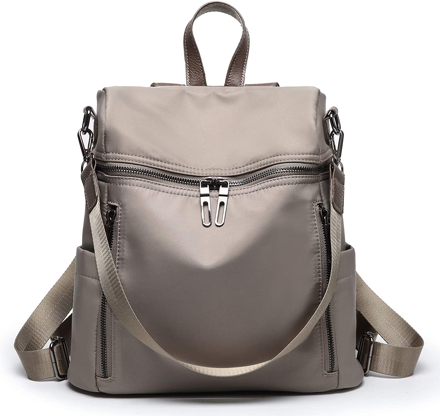 Price:$29.98    Solyinne Women Backpack Handbag Plaid Waterproof Oxford Fabric Zipper Fashion Purse Shoulder Bag  Clothing