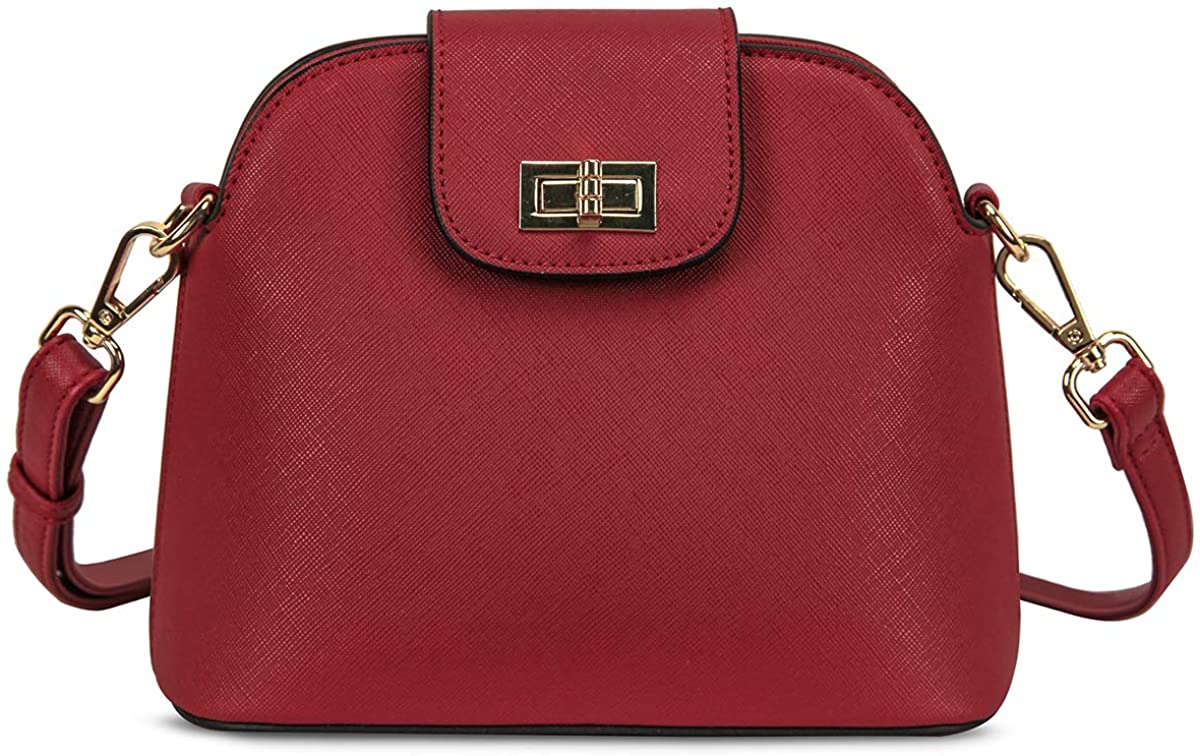 Price:$19.99 CHANRS KEATN Women's Crossbody Bag Fashion Shoulder Handbags with Adjustable Strap (Red)  Handbags   