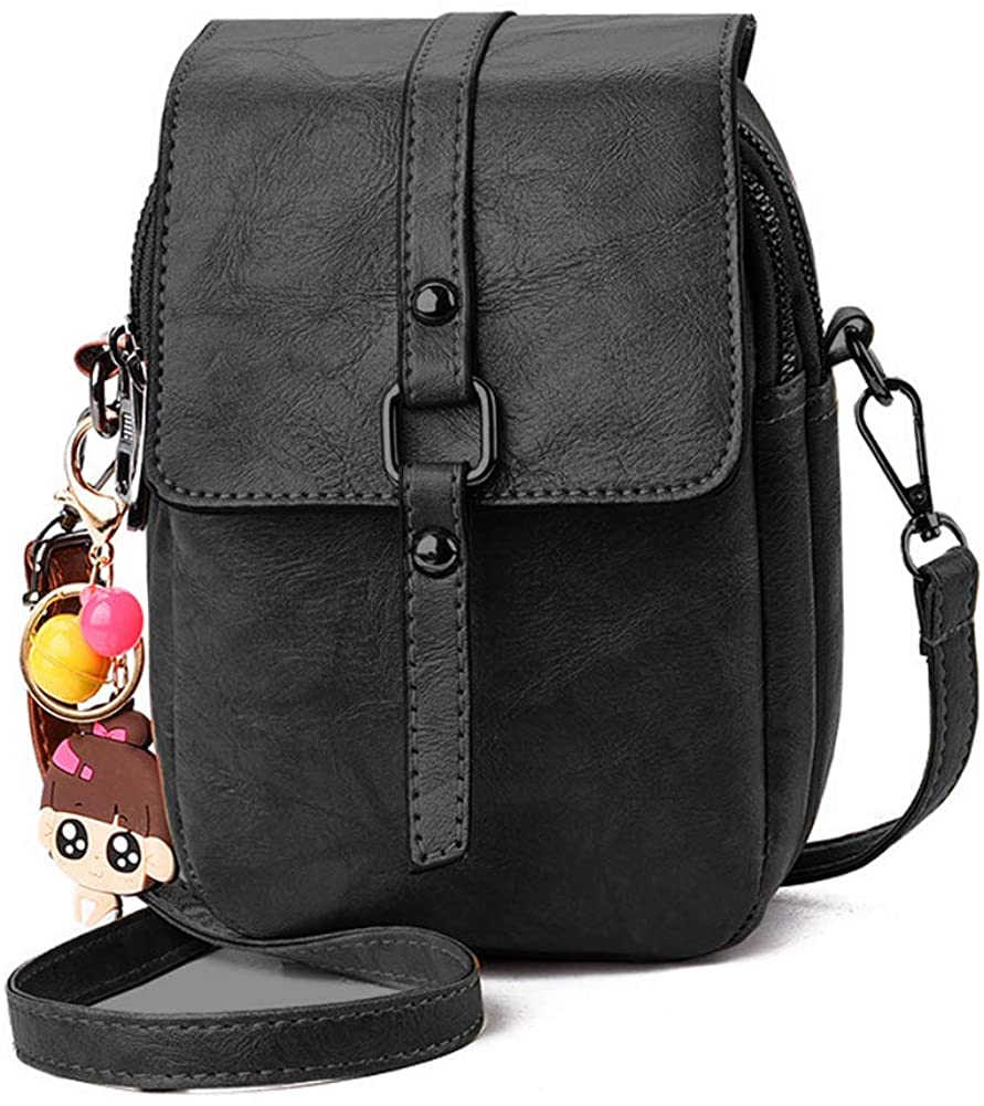Price:$13.99 Small Leather Crossbody Shoulder Bag Headphone Plug Cellphone Wallet Purse  Handbags   