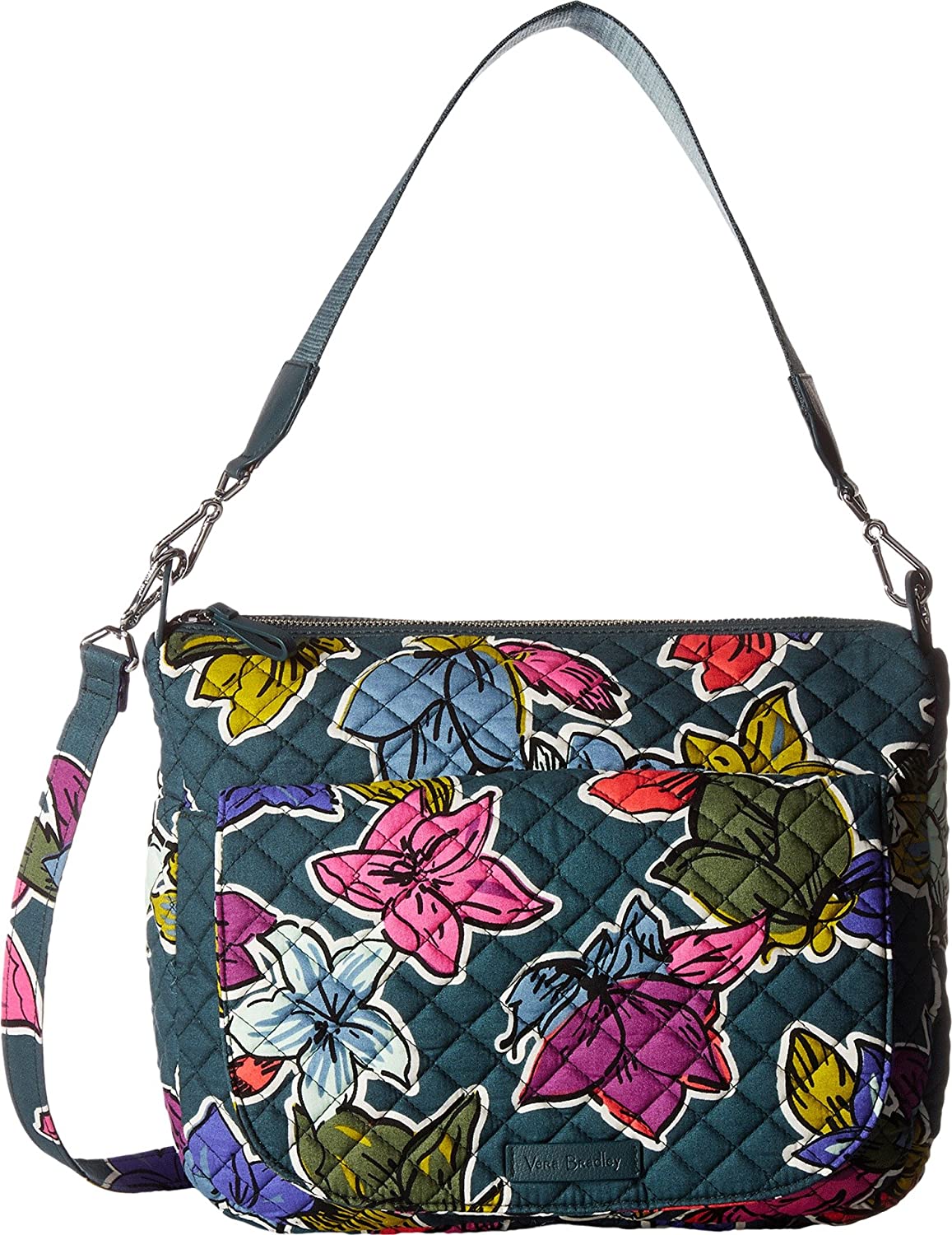 Price:$62.97    Vera Bradley Signature Cotton Carson Shoulder Bag, Falling Flowers  Clothing