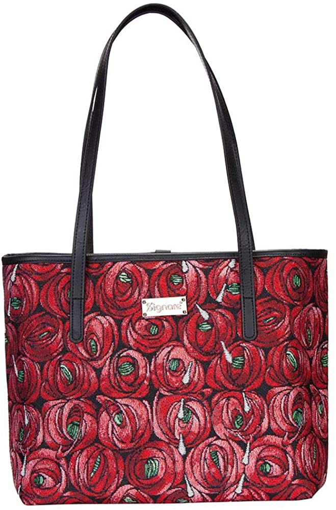 Price:$37.29    Signare Tapestry Shoulder Bag Tote Bag for Women with Charles Rennie Mackintosh Rose Design (COLL-RMTD)  Clothing