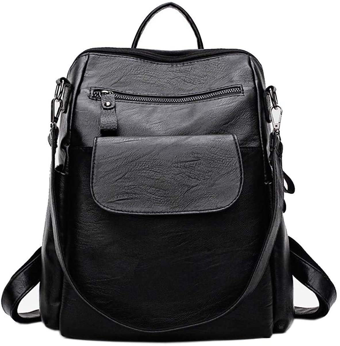Price:$11.99    Kai'sBoutique 3 ways Women's Backpack PU Leather Ladies Girls Rucksack Shoulder Travel School Bags (Backpack)  Clothing