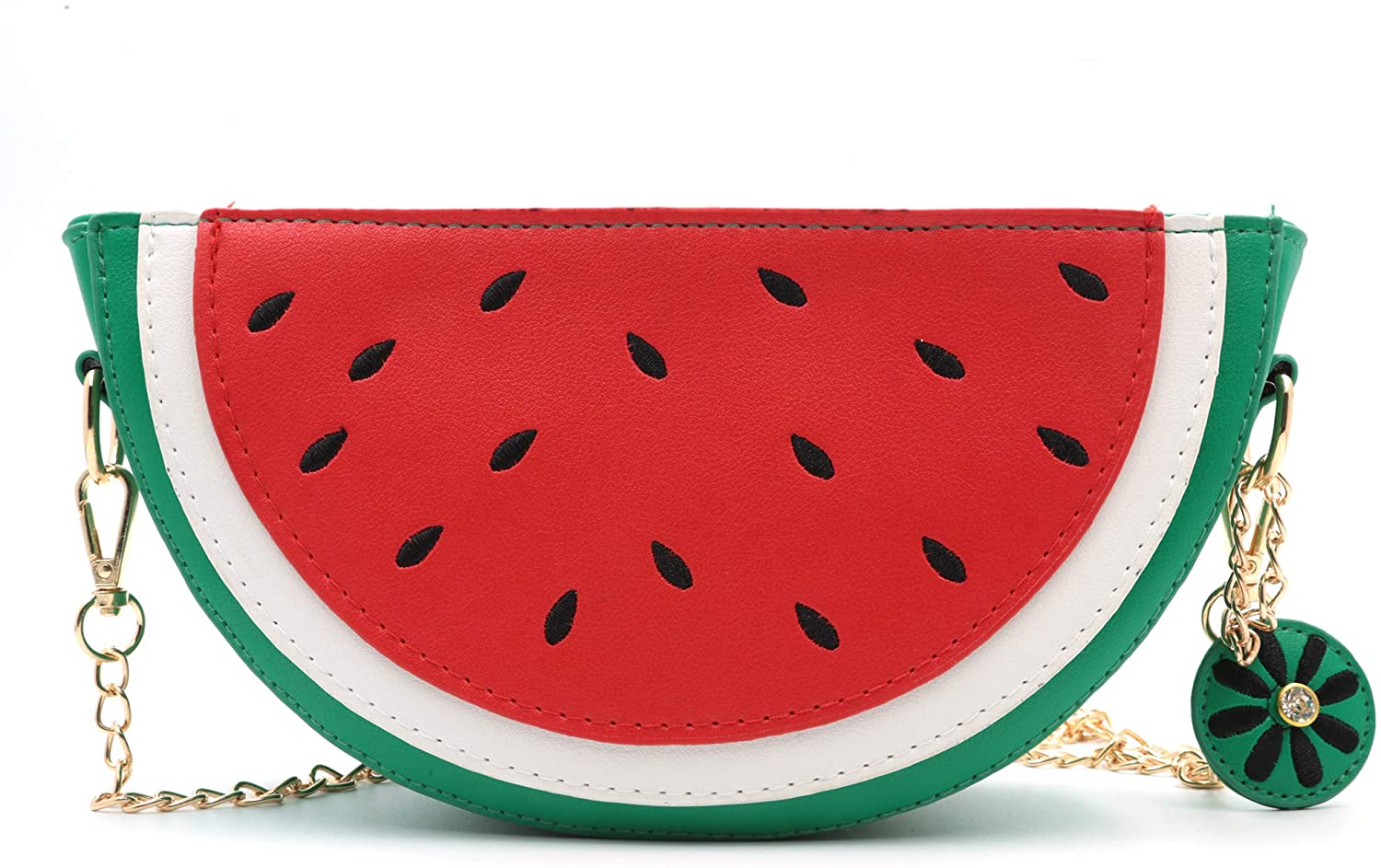 Price:$14.59    HXQ Watermelon CrossBody Purse Bag,PU Phone Shoulder Wallet for Women Girl  Clothing