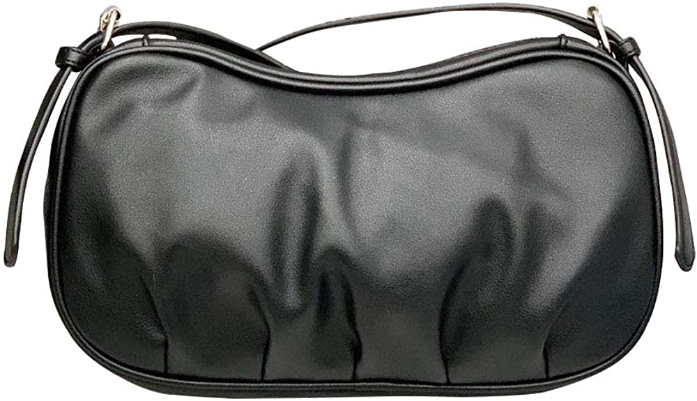 Price:$14.99 Crossbody Purses for Women PU Leahter Lightweight Shoulder Bags Casual Medium Handbags (Black)  Handbags   