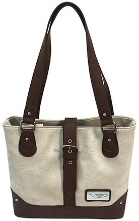 Price:$22.22    NC Star BWG002 Vism Concealed Carry Shoulder Bag, Off White with Burgundy Trim  Clothing