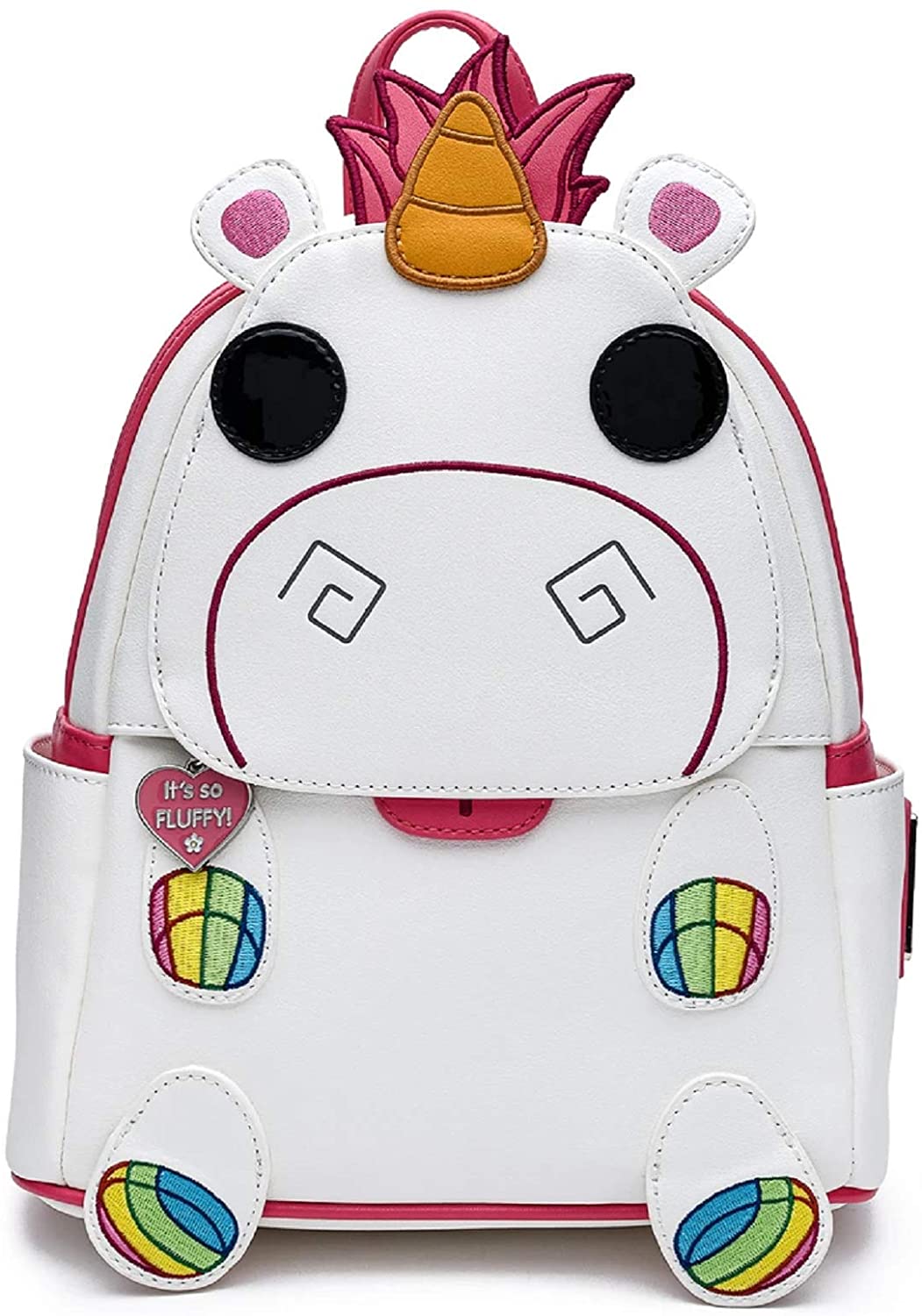 Price:$75.00    Loungefly Minions POP Fluffy Unicorn Cosplay Womens Double Strap Shoulder Bag Purse  Clothing