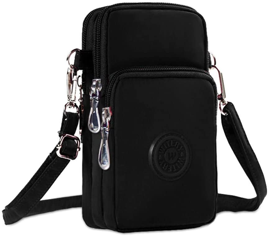 Price:$8.99    LassZone Women Girls Crossbody Cellphone Bag Waterproof Nylon Mini Shoulder Wallet Purse  Clothing