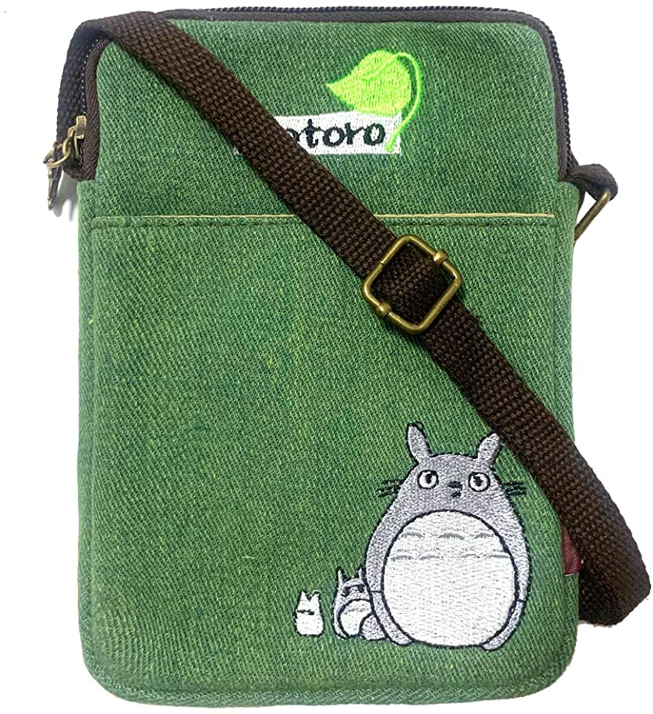 Price:$13.99 JIMDUO Anime Gifts Canvas Small Cute Cell Wallet Phone Purse with Shoulder Strap coin purse Candy Bag  Handbags   