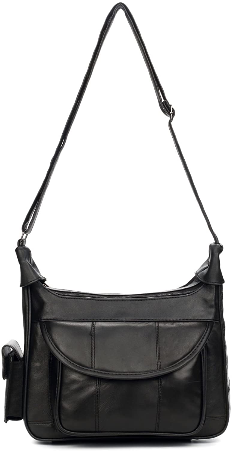 Price:$20.00    Hearty Trendy iLeather Collection Genuine Leather Shoulder Hobo Handbag  Clothing