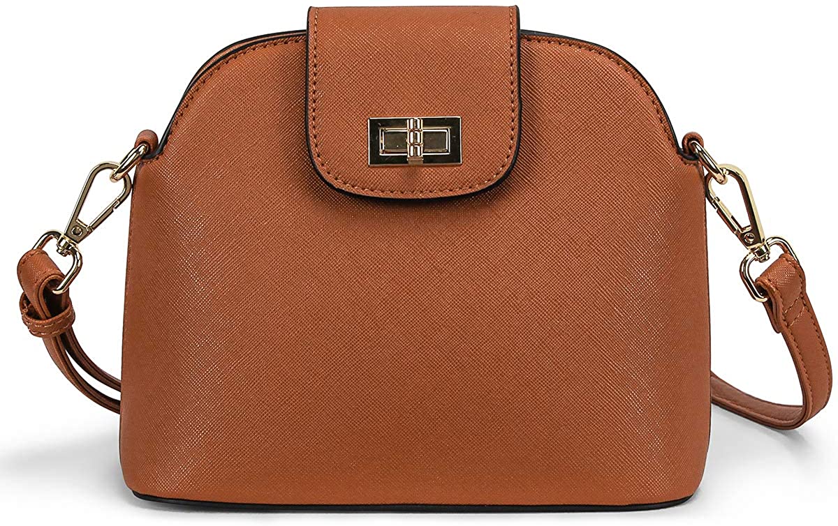 Price:$19.99 CHANRS KEATN Women's Crossbody Bag Fashion Shoulder Handbags with Adjustable Strap (Brown)  Handbags   