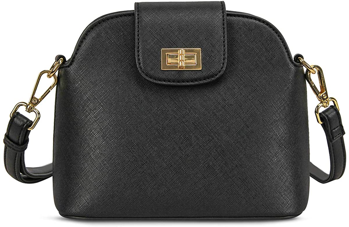 Price:$19.99 CHANRS KEATN Women's Crossbody Bag Fashion Shoulder Handbags with Adjustable Strap (Black)  Handbags   