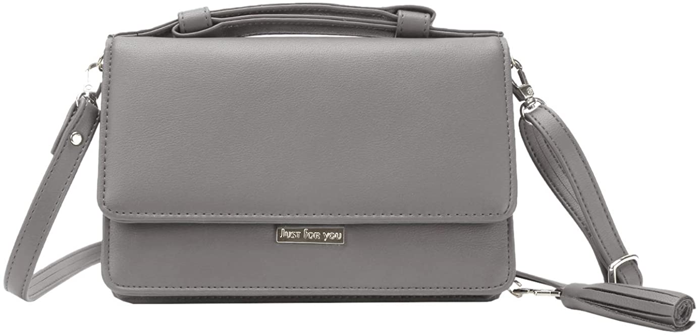 Price:$24.99 Crossbody Wallet Womens Purse Handbag Shoulder Evening Clutch Bag with Tassel and Removable Strap  Handbags   