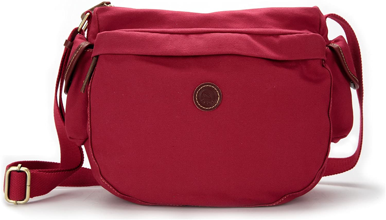 Price:$59.00    La Poet Women's Medium Hobo – Shoulder Handbag - Crossbody Bag – Purse -Water Resistant Waxed Canvas – Lightweight - Travel (Burgandy)  Clothing
