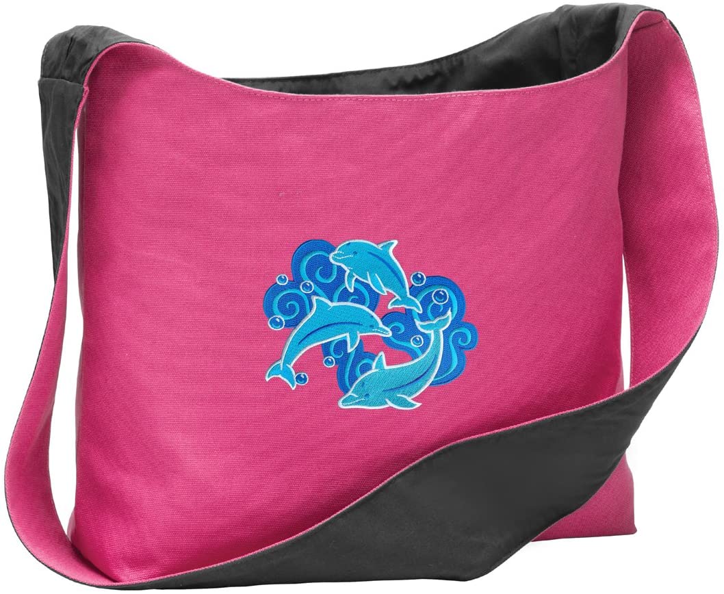 Price:$32.99    Dolphin Tote Bag CUTE Sling Style Shoulder Bags  Clothing