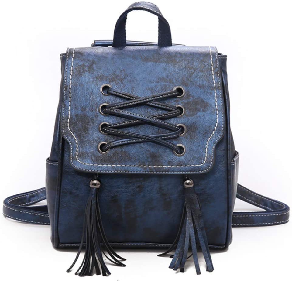 Price:$12.99    Women Backpack Purse, PU Leather Mini Backpack Fashion Shoulder Bag for Ladies Three Ways to Carry (Blue)  Clothing