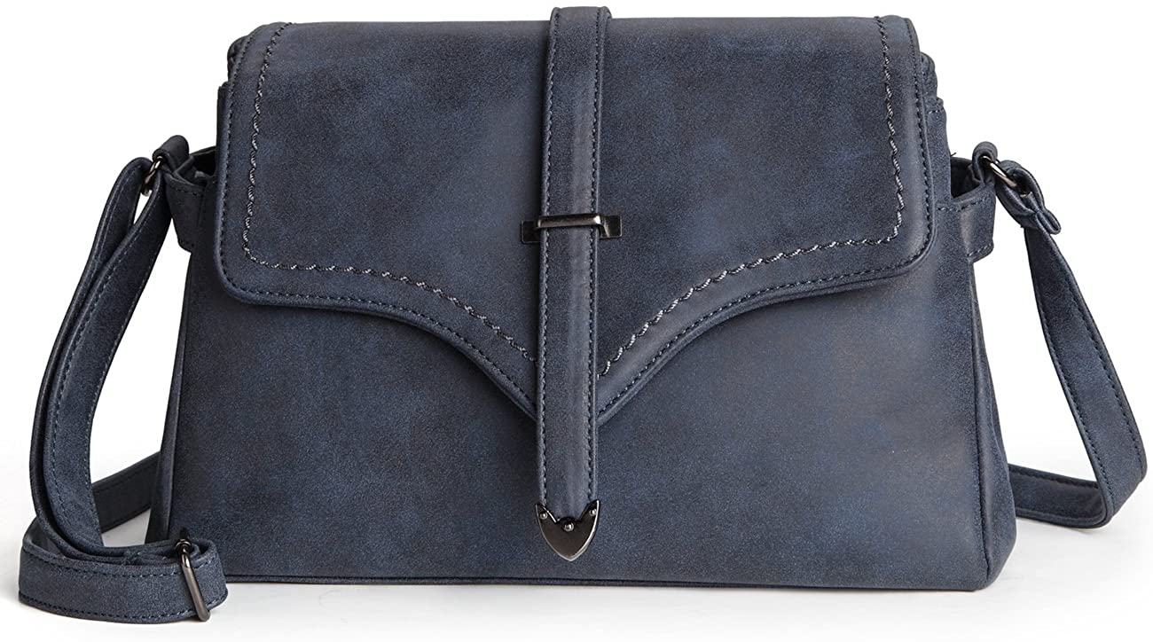 Price:$14.99    Women Shoulder Bag Pu Leather Crossbody Messenger Bag Elegant Flap Satchel Bag  Clothing
