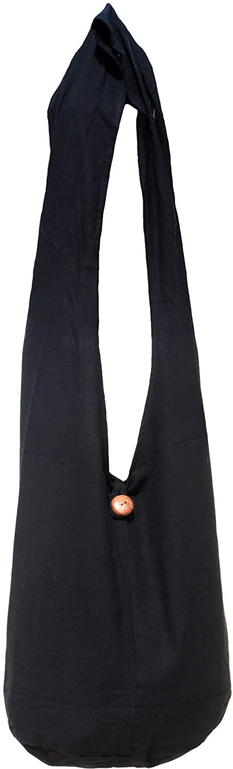Price:$15.72    RaanPahMuang Plain Thai Cotton Yaam Monks Shoulder Bag - Long Strap  Clothing